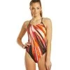 Nike Women's HydraStrong Space Highway Cut-Out Tank One Piece Swimsuit