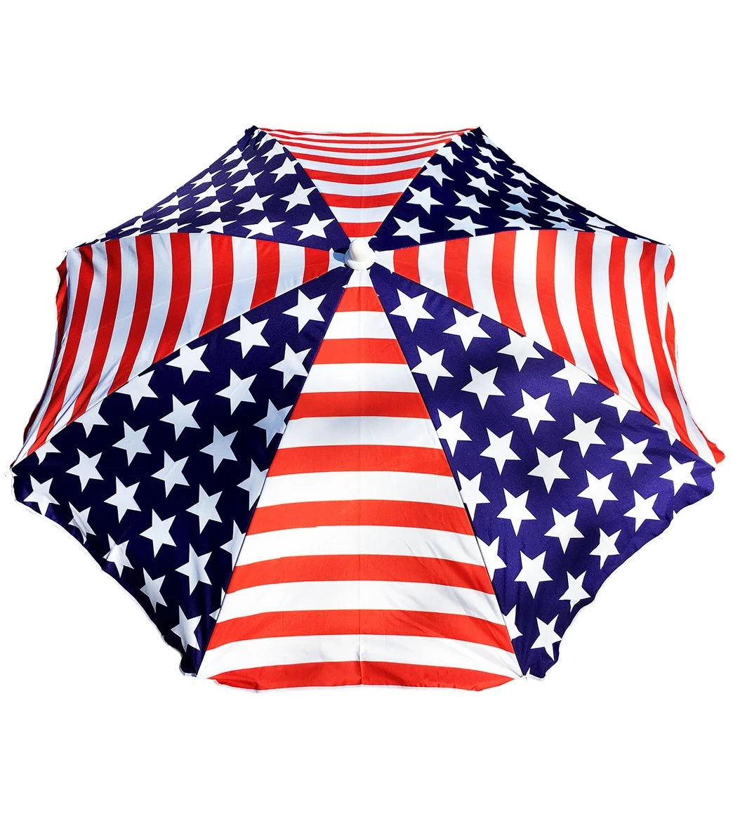 Beach Umbrella Sling Pack With Tilt American Flag