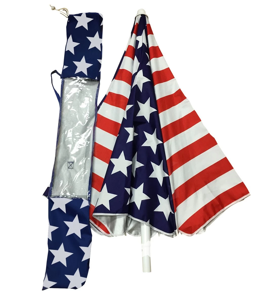 Beach Umbrella Sling Pack With Tilt American Flag - Image 2