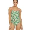 Flamingo Frenzy Thin Strap One Piece Swimsuit