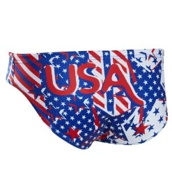 TURBO Men's Stars USA Water Polo Brief
