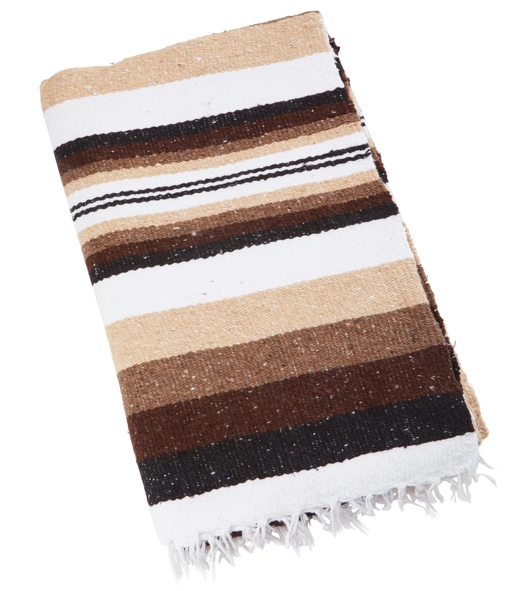 Natural Two Color Extra Fancy Diamond Yoga Blanket