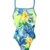 Girls' Hanalei Sunrise Contrast Cross-Back One Piece (Big Kid)