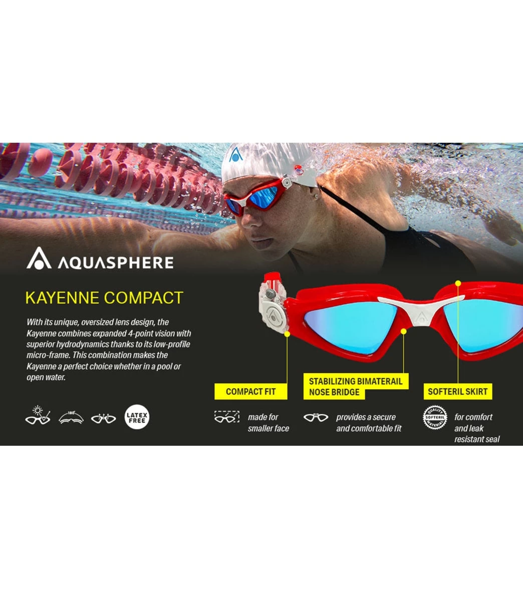 AQUASPHERE Kayenne Compact Fit Goggle - Image 4