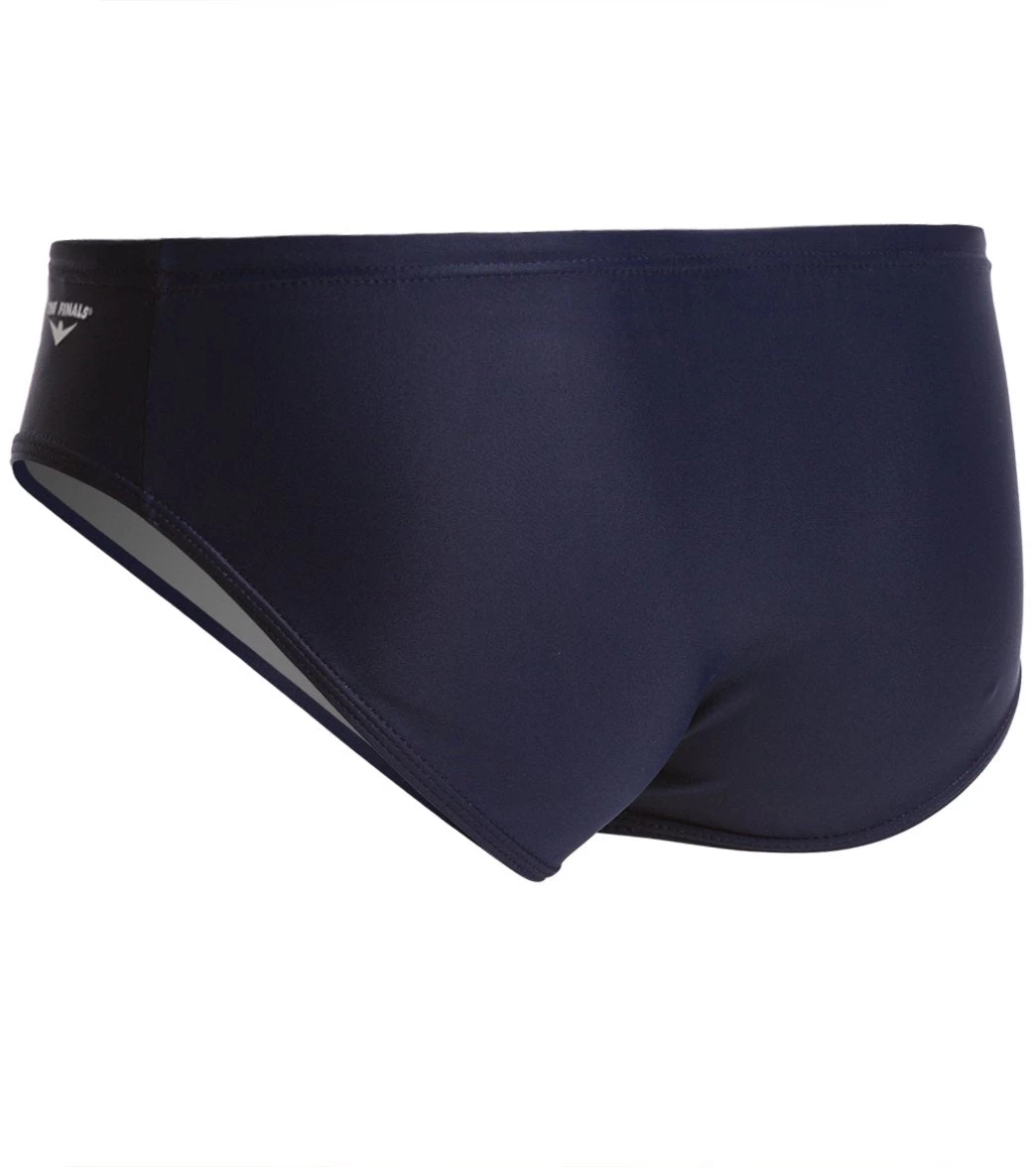 Solid Racer Lycra Brief Swimsuit - Image 2