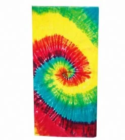 Terry Velour Tie Dye Beach Towel 30" X 60"