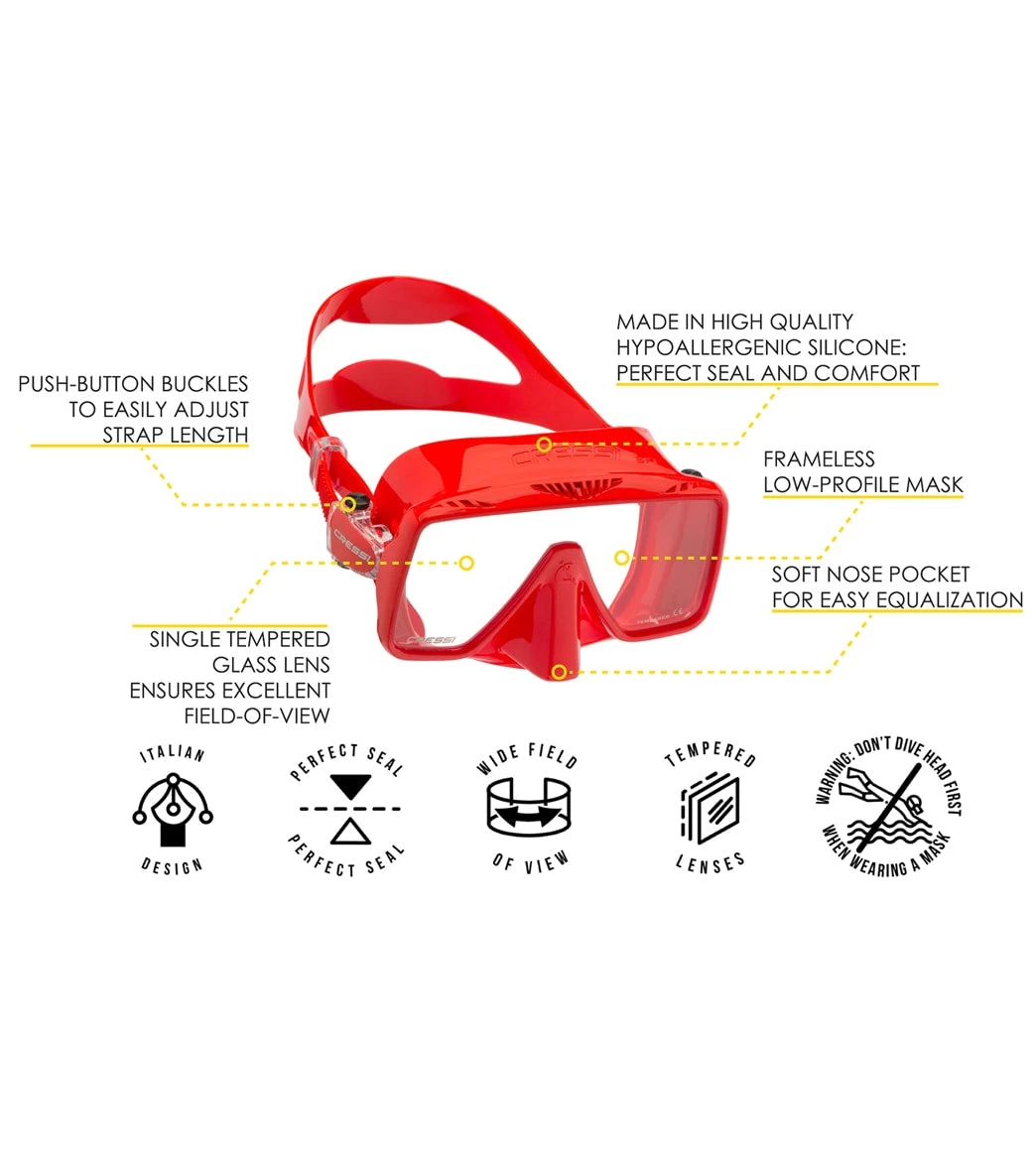 CRESSI SF1 Frameless Scuba Mask - Image 2
