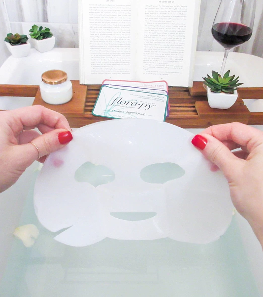 Sweet Dreams Aromatherapy Sheet Mask 5 Count, Yarrow Lavender - Image 6