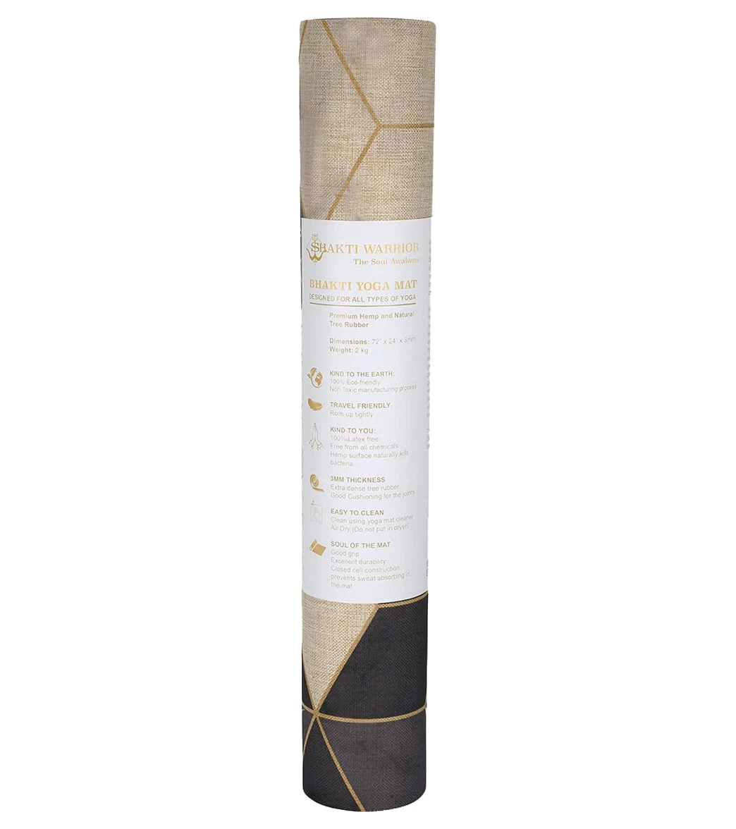 Aura Hemp Yoga Mat 72" 3mm - Image 2