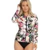 Women's Magnolia Long Sleeve Front Zip Rash Guard