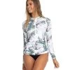 Women's Sofia Long Sleeve Gathered Rash Guard