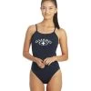 Women's Open V Back Lifeguard One Piece Swimsuit
