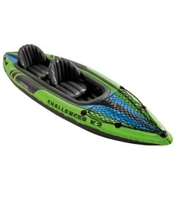 Intex Challenger K2 Kayak W/ 86" Aluminum Oars & High-Output Pump