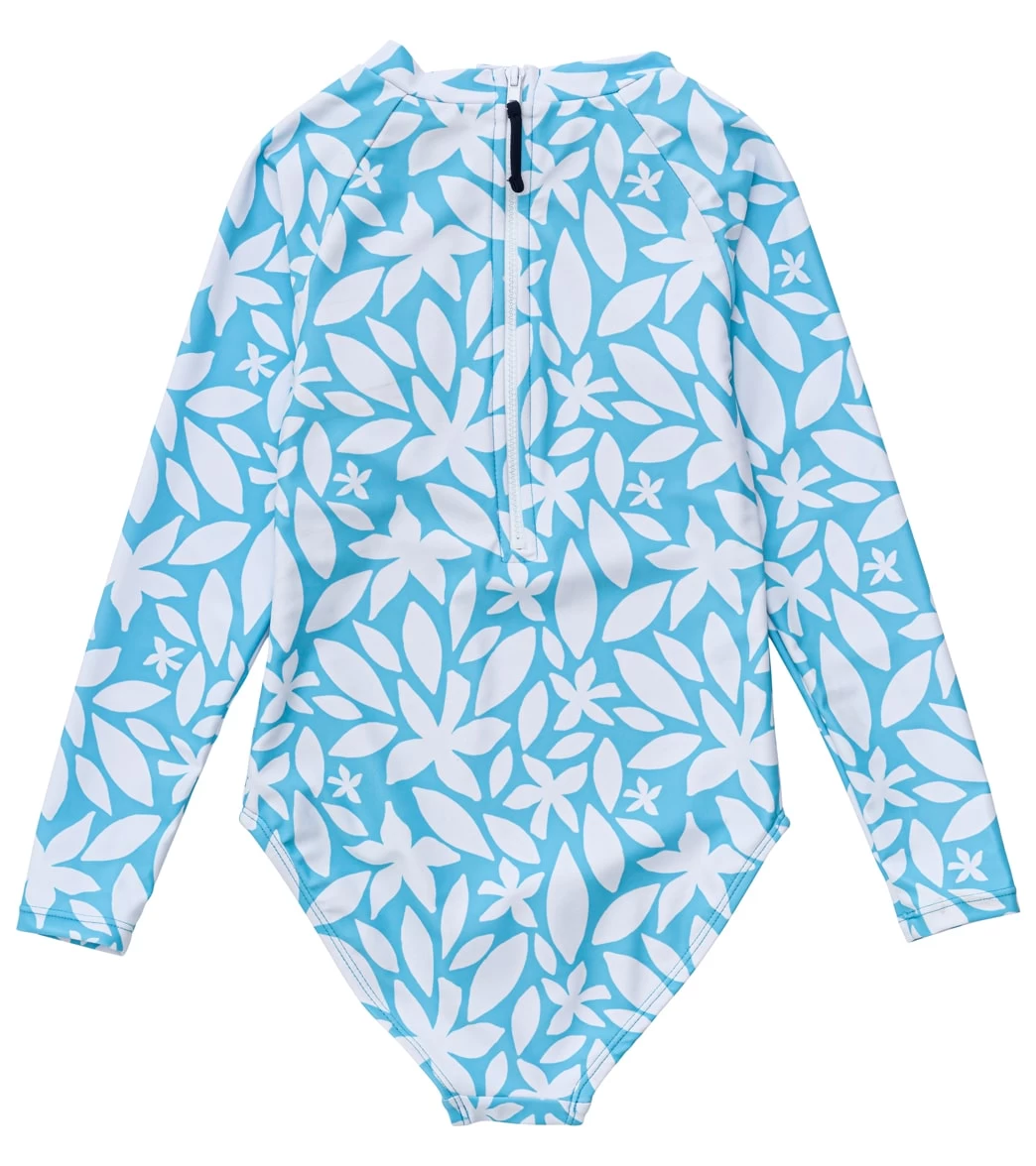 Girls' Aqua Bloom Sustainable LS Surf Suit (Baby, Toddler, Little Kid, Big Kid) - Image 2