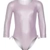 Girls' Sparkling Sunset Pink Charlie UPF 50+ Charlie Long Sleeve One Piece Swimsuit (Toddler, Little Kid)