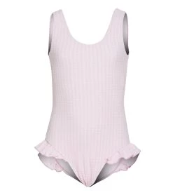 Girls' Pink Gingham Seersucker Delaney UPF 50+ One Piece Swimsuit (Baby, Toddler, Little Kid)