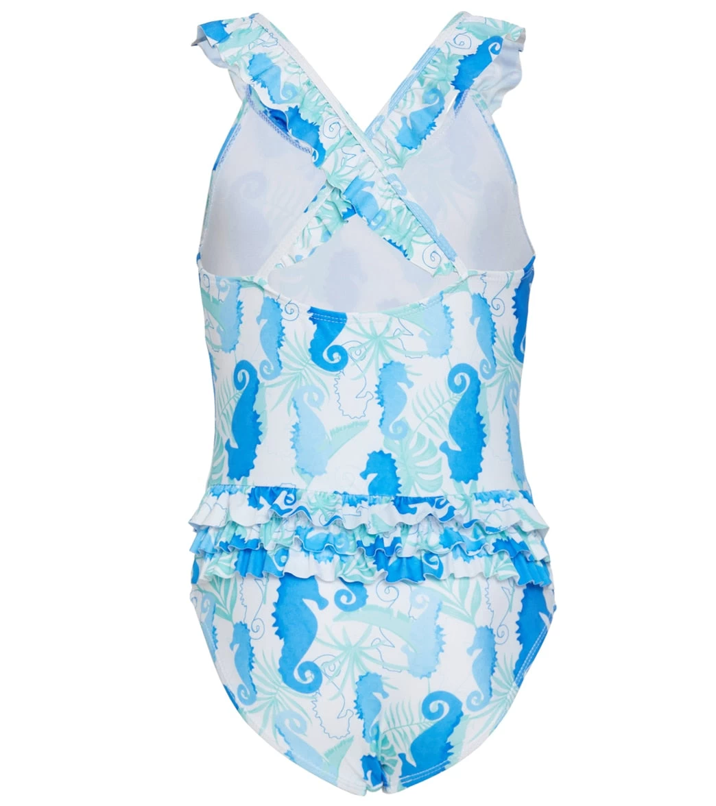 Girls' Seahorse Reef Mindy UPF 50+ One Piece Swimsuit (Baby, Toddler, Little Kid) - Image 2