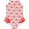 Seafolly Girls' Prague Halter Neck One Piece Swimsuit (Baby, Toddler, Little Kid)