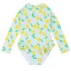 Seafolly Girls' Lisbon Long Sleeve One Piece Swimsuit (Baby, Toddler, Little Kid)