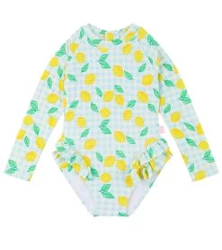 Seafolly Girls' Lisbon Long Sleeve One Piece Swimsuit (Baby, Toddler, Little Kid)