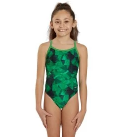 Fractalicious Thin Strap One Piece Swimsuit Youth (22 - 28)