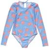 Girls' Beach Bloom Long Sleeve One Piece Swimsuit (Toddler, Little Kid, Big Kid)