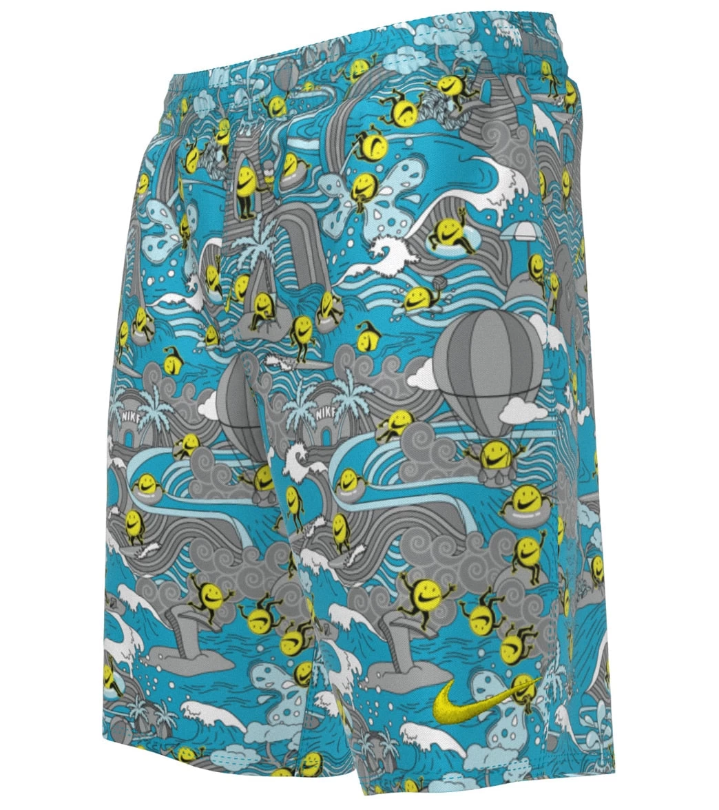 Nike Boys' Tie Dye Swoosh Swim Trunks (Big Kid)