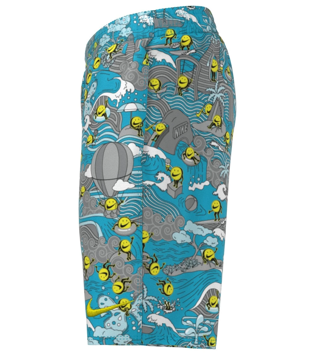 Nike Boys' Tie Dye Swoosh Swim Trunks (Big Kid) - Image 2