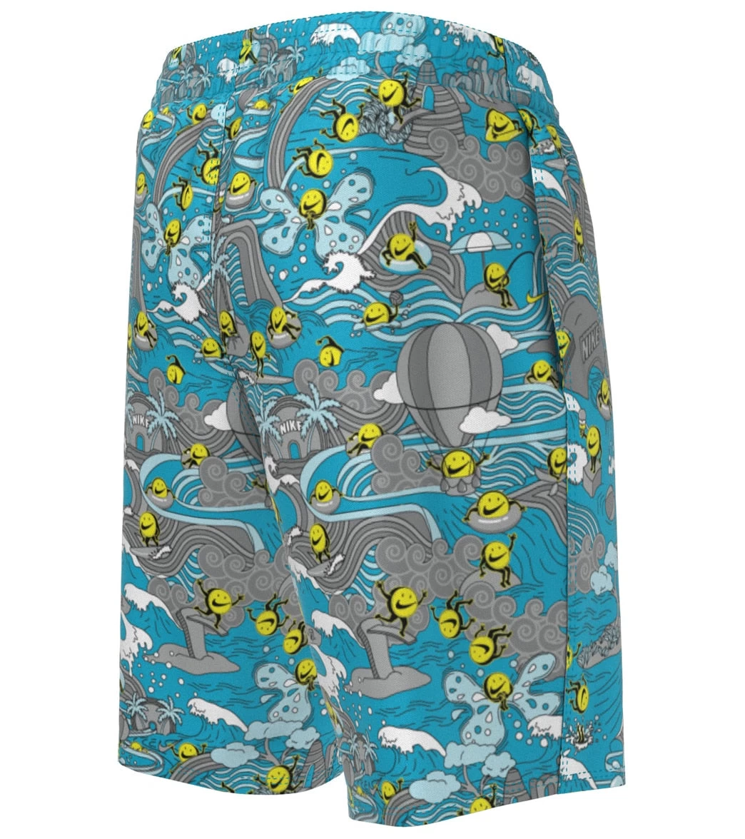 Nike Boys' Tie Dye Swoosh Swim Trunks (Big Kid) - Image 3