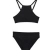 Rip Curl Girls' Lux Rib Two Piece Bikini Set (Big Kid)