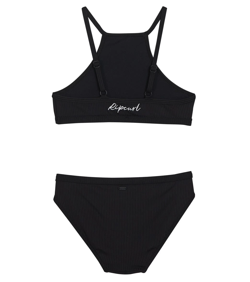 Rip Curl Girls' Lux Rib Two Piece Bikini Set (Big Kid) - Image 2